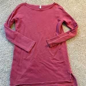 Free People Dusty Rose Long Sleeve Sweatshirt